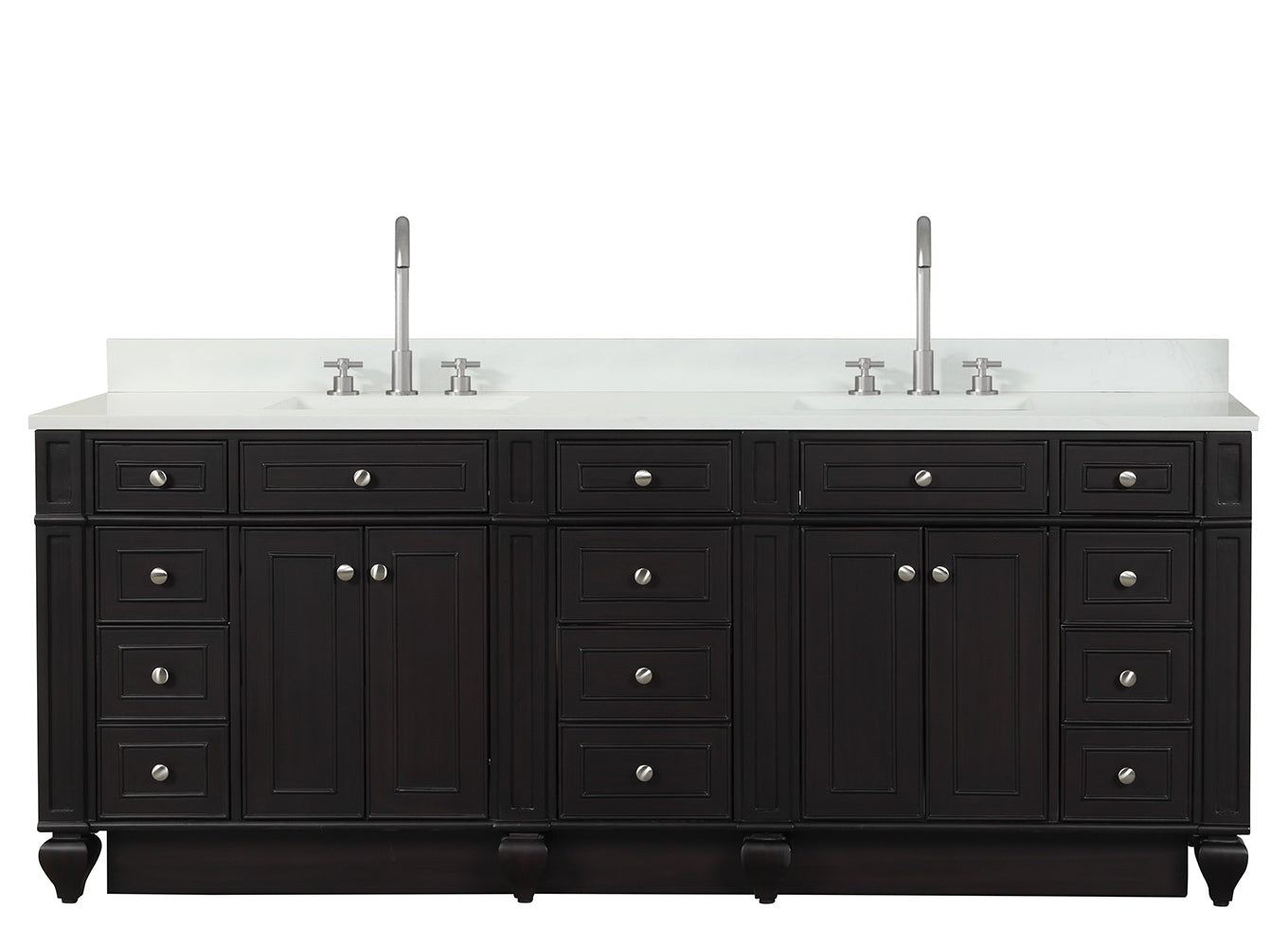 Winston 84" Double Vanity in Espresso