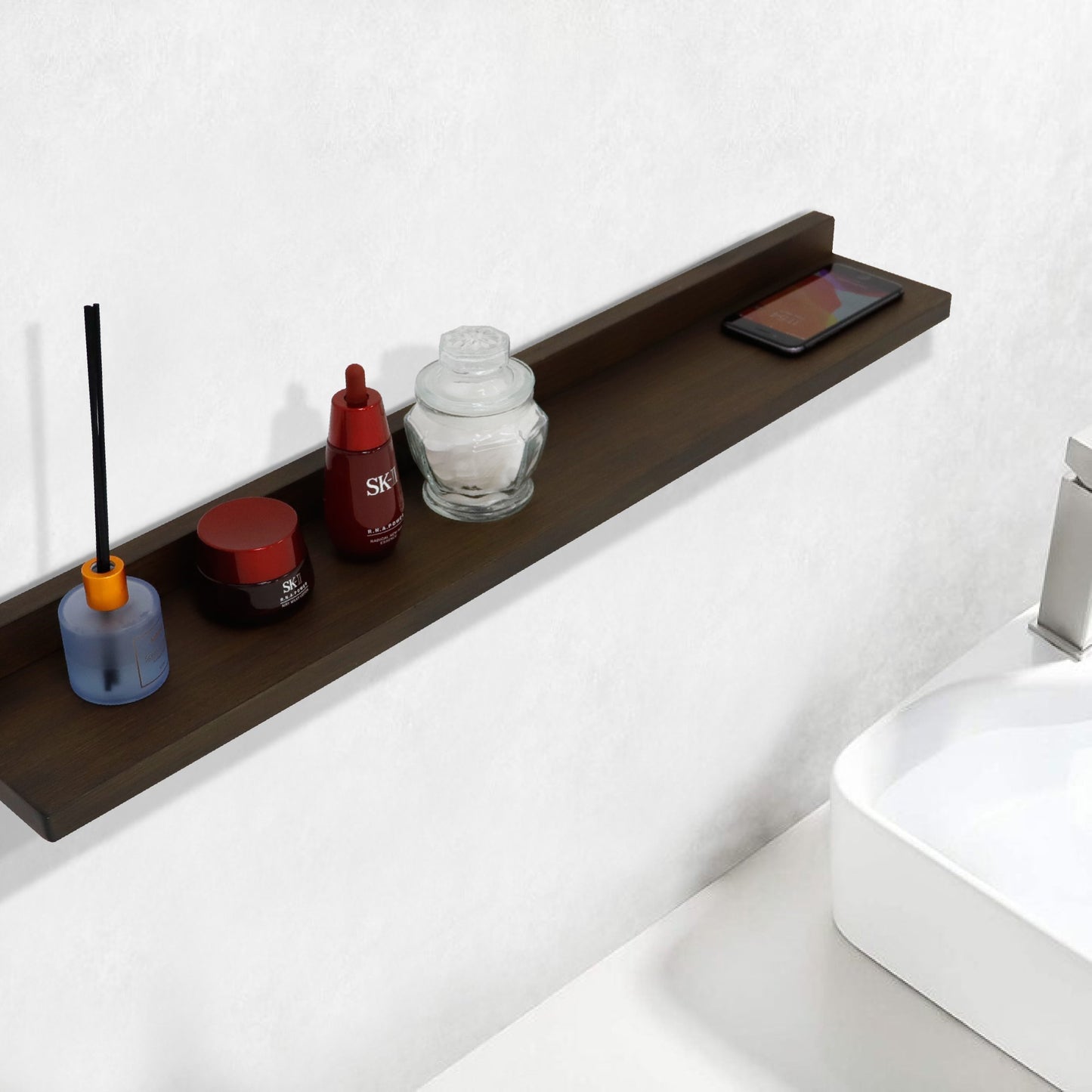 23.5" Wireless Charging Shelf and Frameless Mirror Set