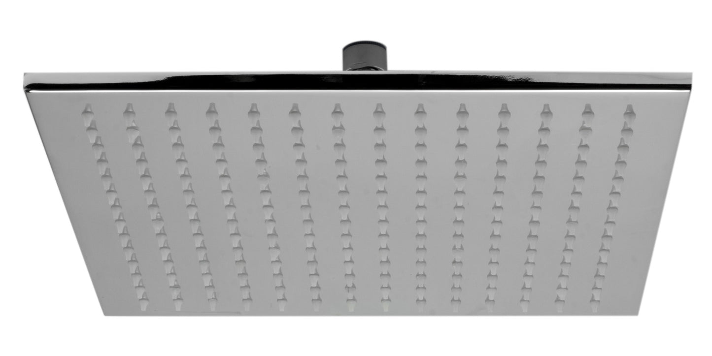Polished Chrome 12" Square Multi Color LED Rain Shower Head