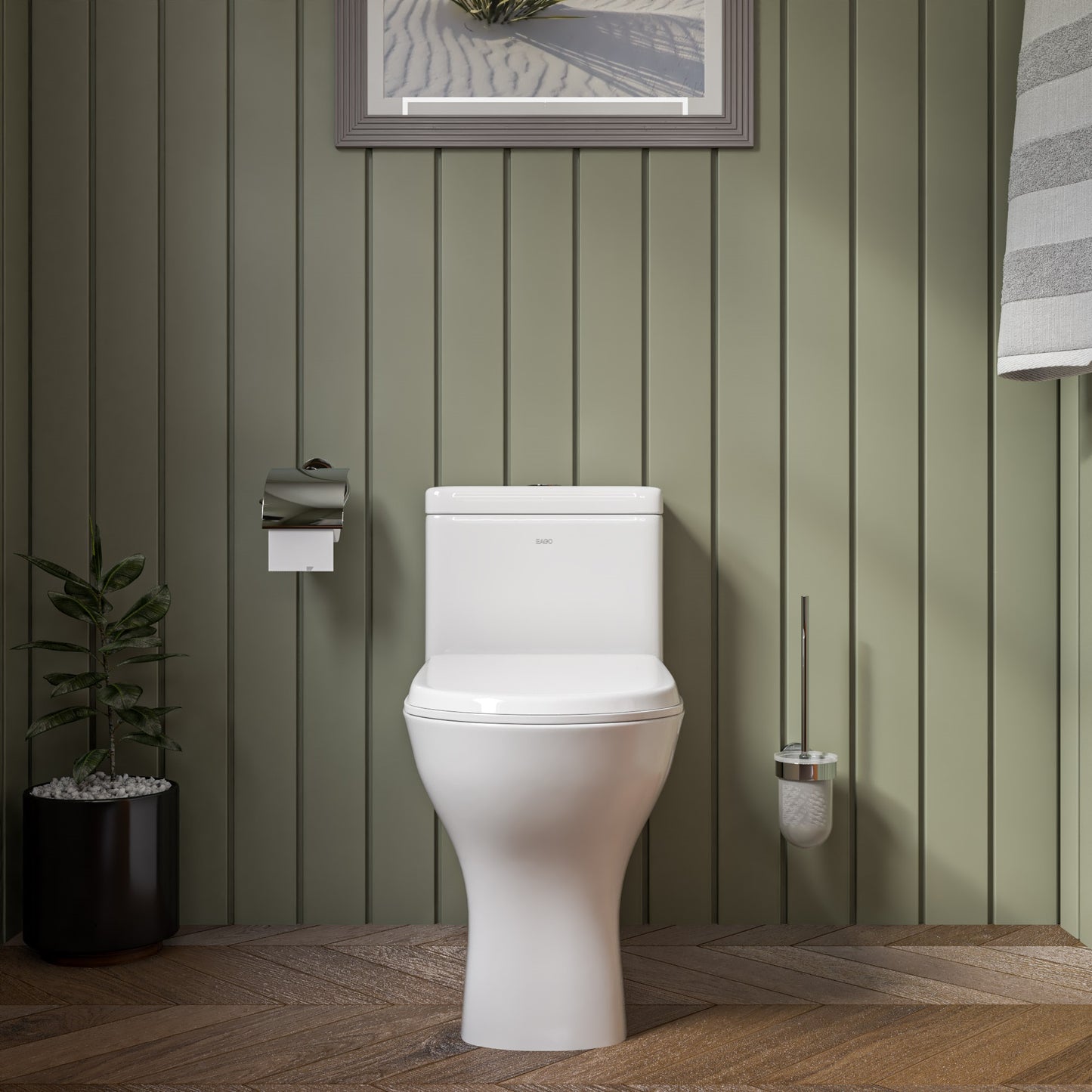 DUAL FLUSH ONE PIECE ECO-FRIENDLY HIGH EFFICIENCY LOW FLUSH CERAMIC TOILET