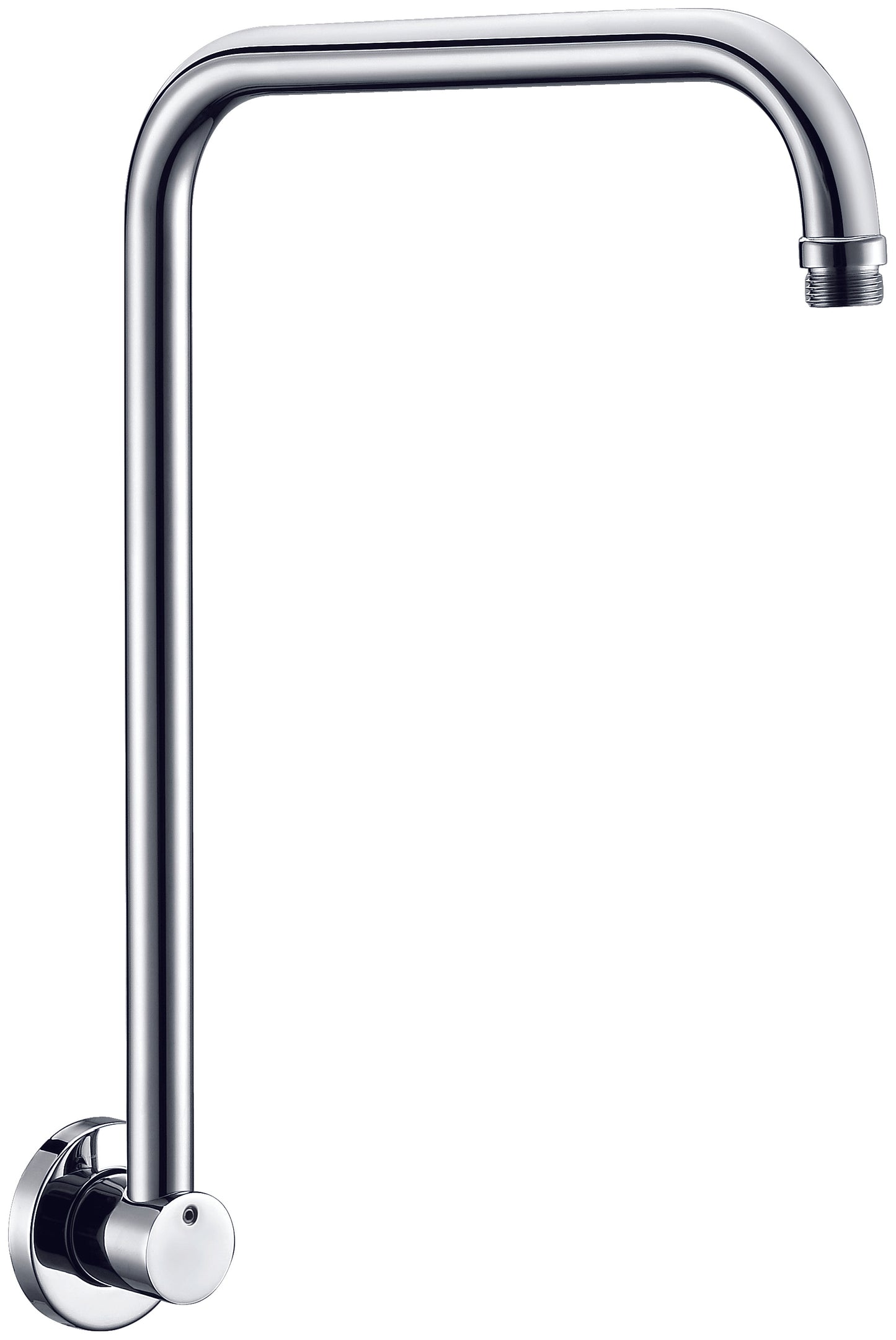 Polished Chrome 12" Round Raised Wall Mounted Shower Arm