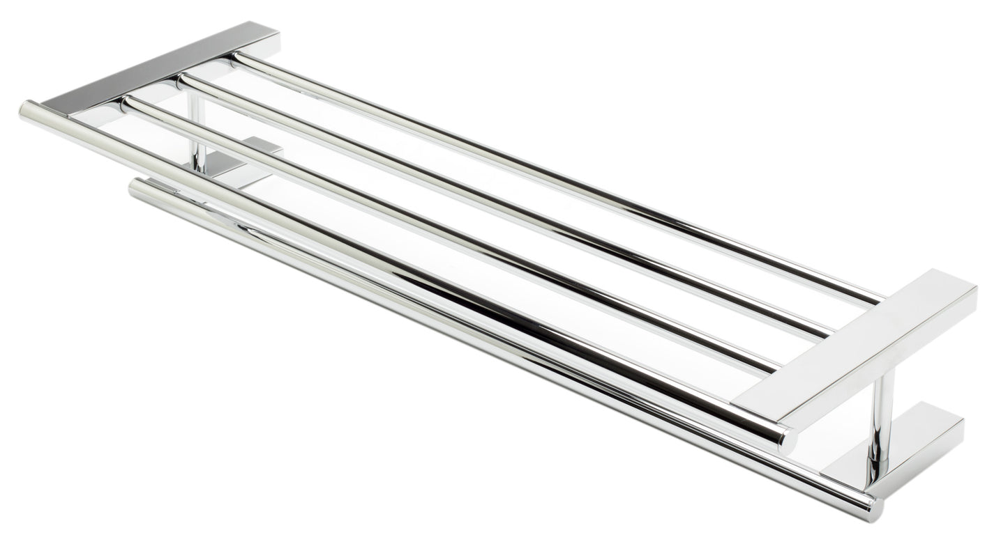 Polished Chrome 26 inch Towel Bar & Shelf Bathroom Accessory