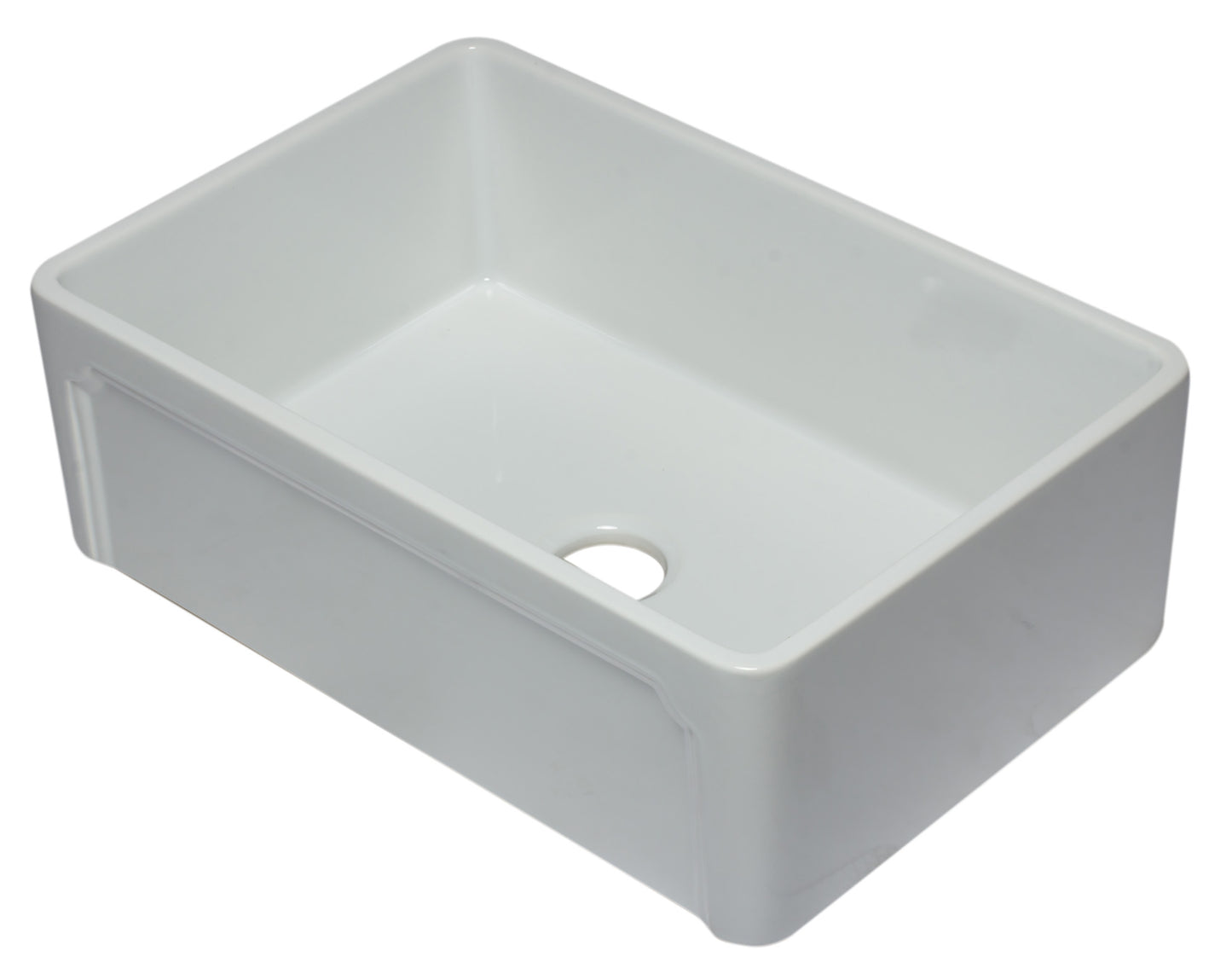 30 inch White Reversible Single Fireclay Farmhouse Kitchen Sink