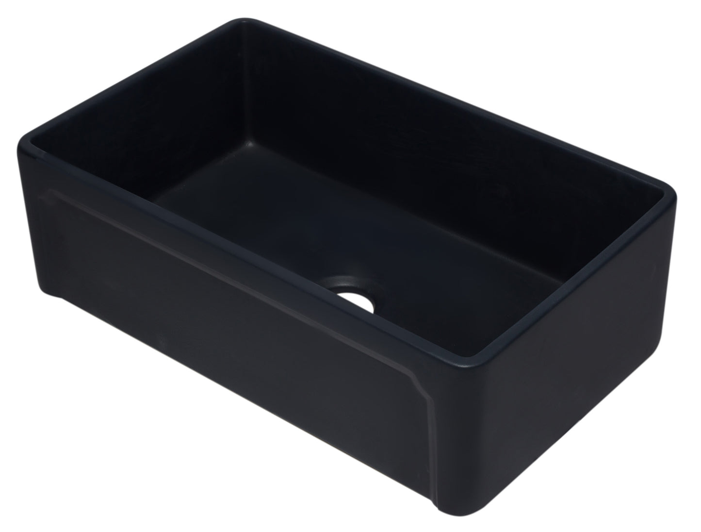 33 inch Black Reversible Single Fireclay Farmhouse Kitchen Sink