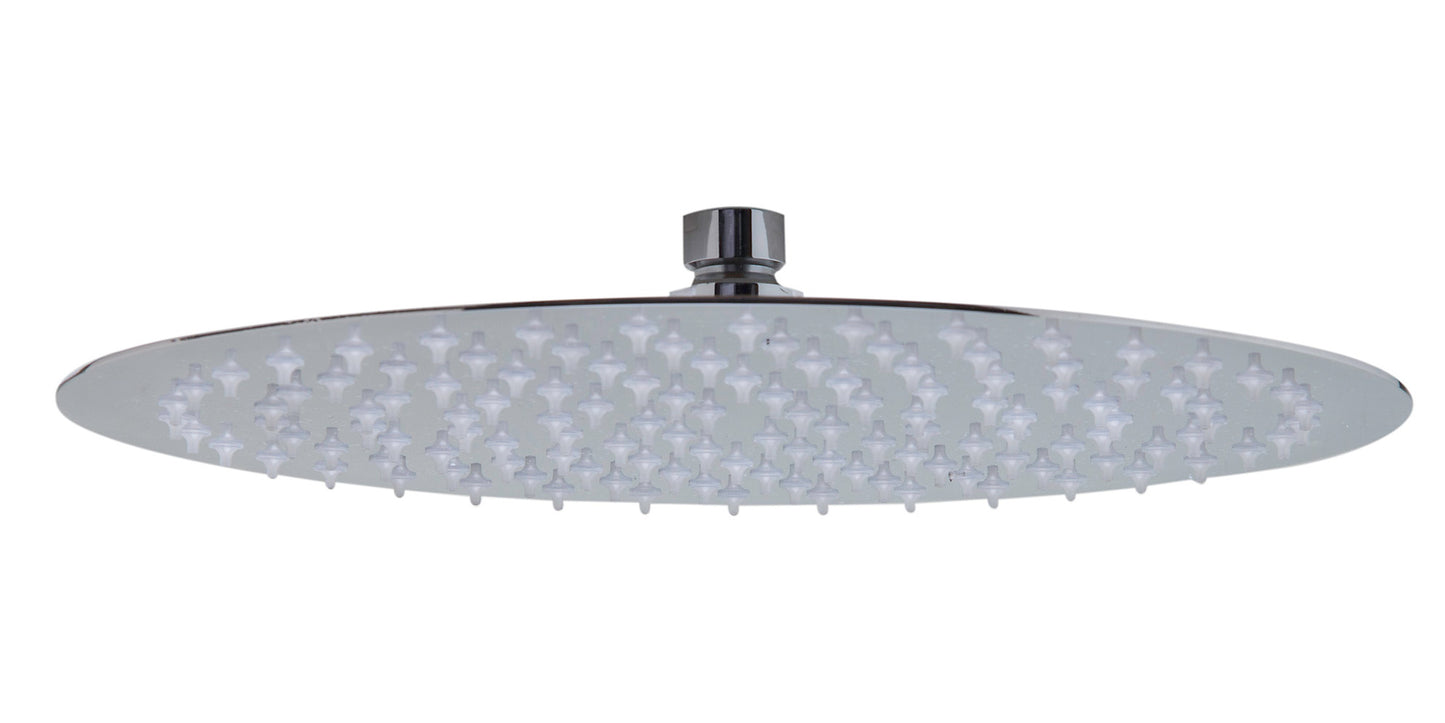 Solid Polished Stainless Steel 12" Round Ultra Thin Rain Shower Head