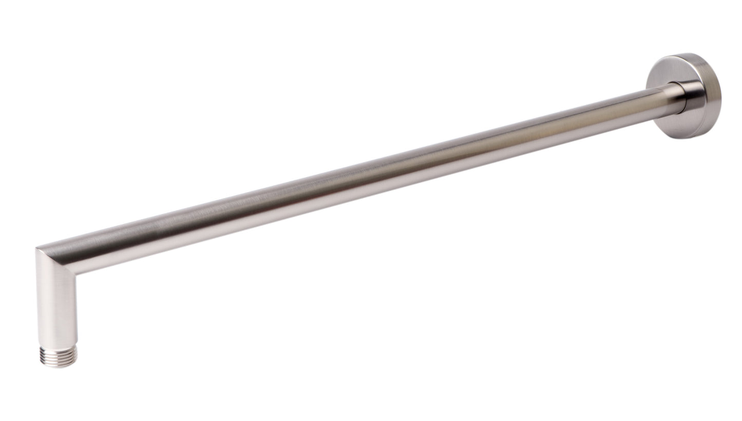 Brushed Nickel 20" Round Wall Shower Arm