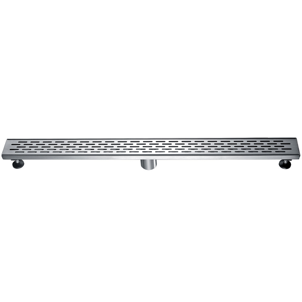 ABLD36C 36" Modern Stainless Steel Linear Shower Drain with Groove Holes