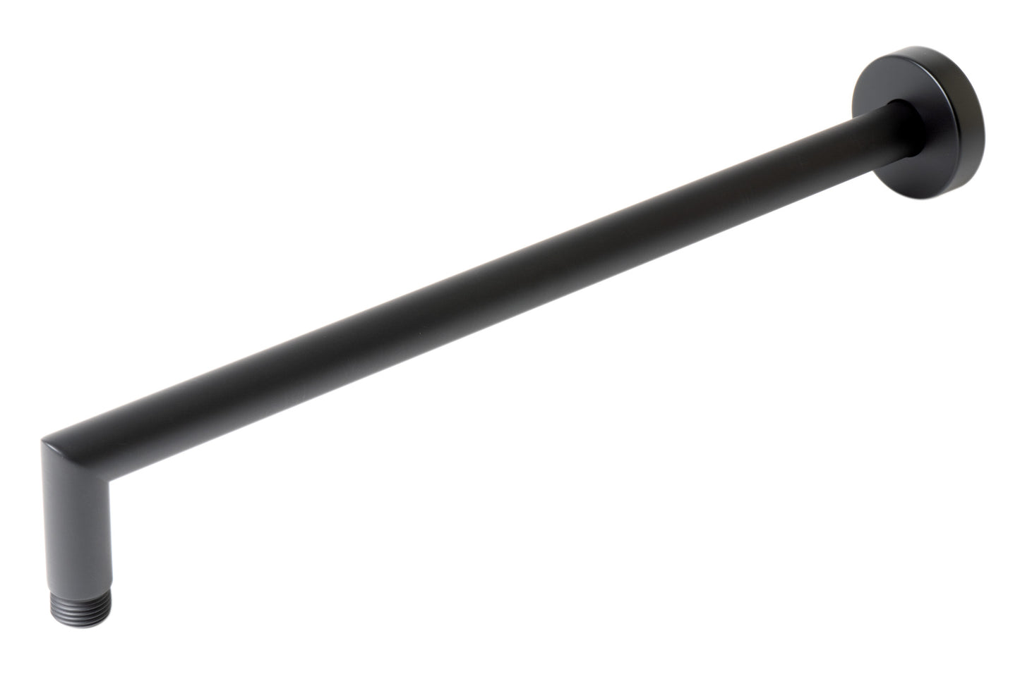 Black Matte 16" Round Wall Shower Arm