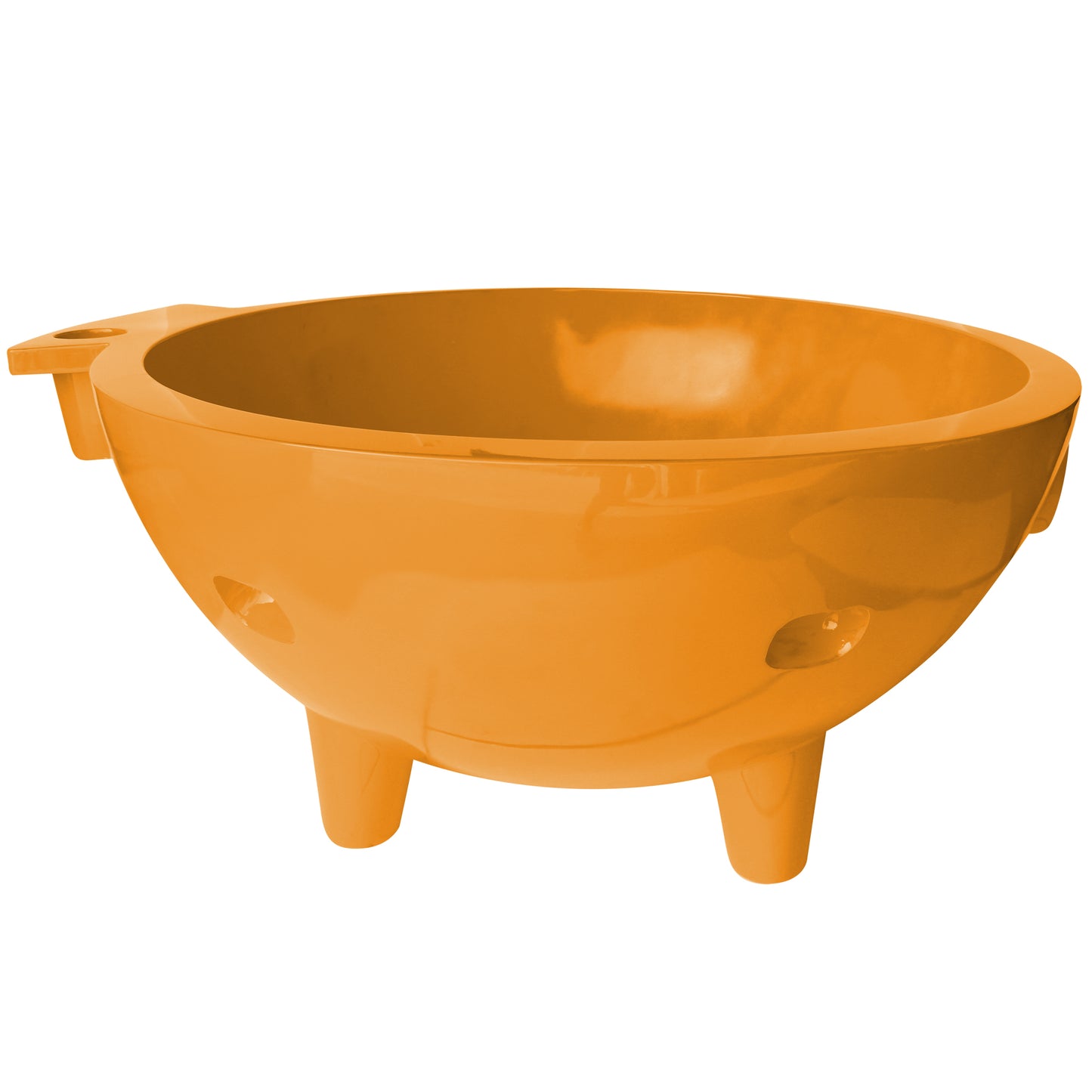 Orange FireHotTub The Round Fire Burning Portable Outdoor Hot Bath Tub
