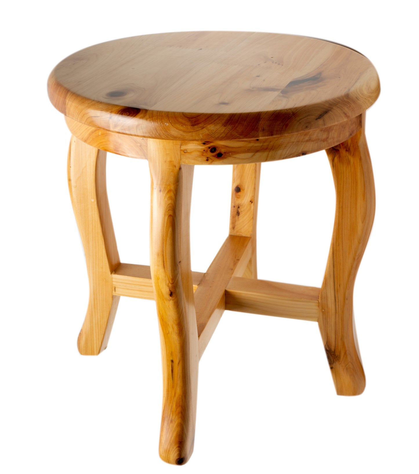 11" Cedar Wood Round Stool Multi-Purpose Accessory