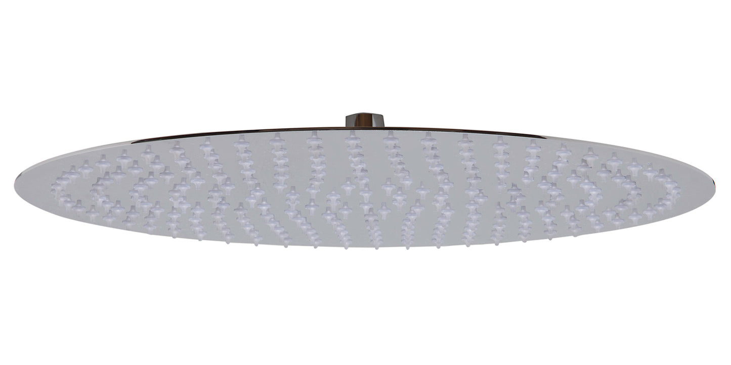 Solid Polished Stainless Steel 16" Round Ultra Thin Rain Shower Head