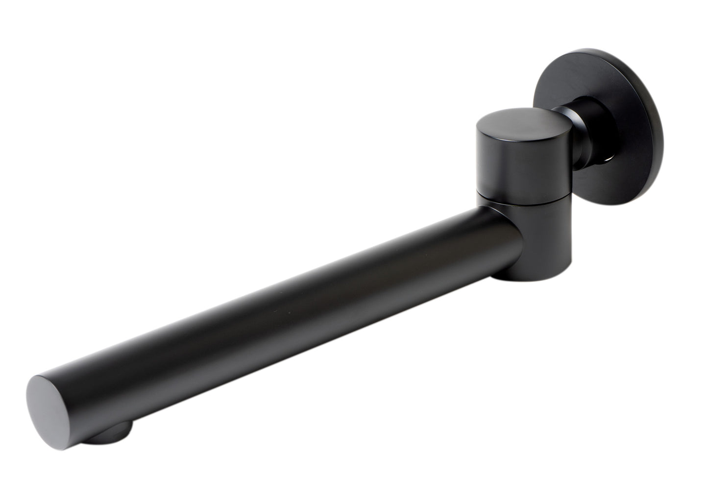 Black Matte Round Foldable Tub Spout