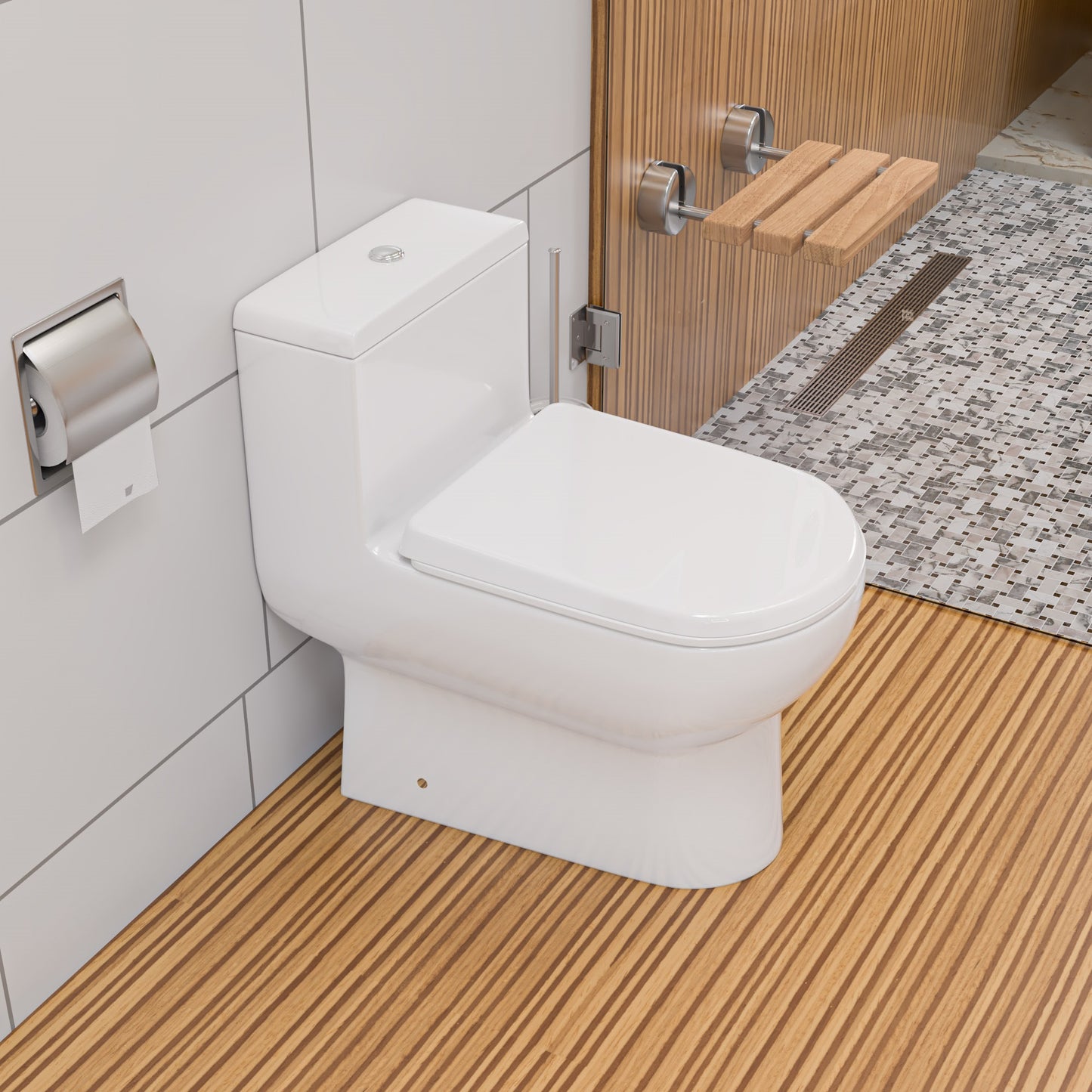 DUAL FLUSH ONE PIECE ECO-FRIENDLY HIGH EFFICIENCY LOW FLUSH CERAMIC TOILET