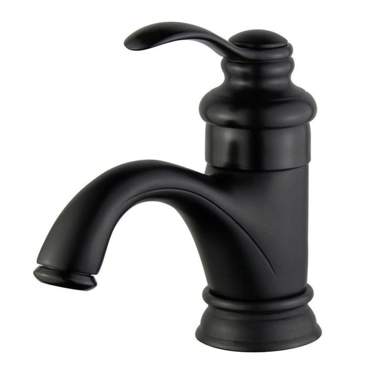 Barcelona Single Handle Bathroom Vanity Faucet in Black