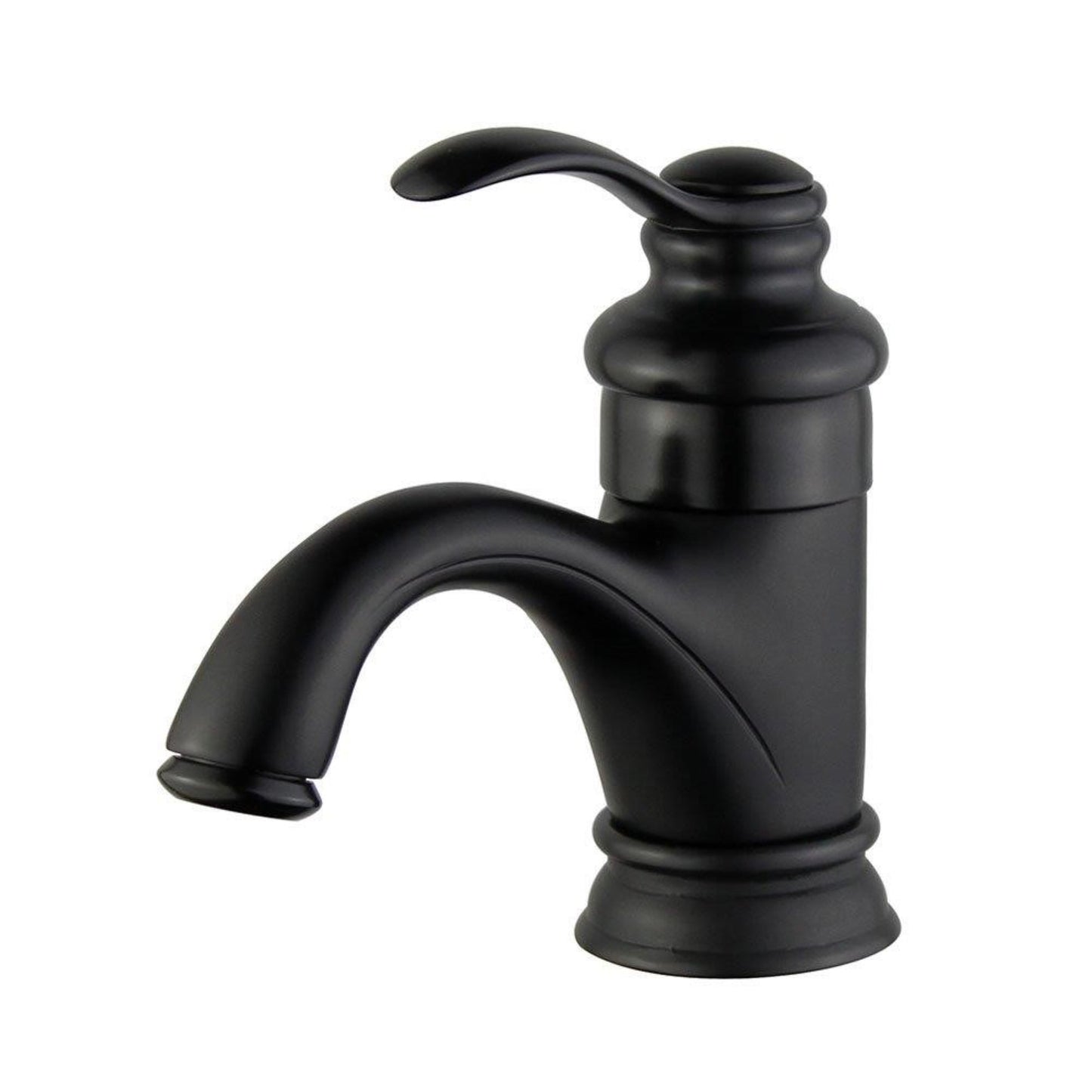 Barcelona Single Handle Bathroom Vanity Faucet in Black