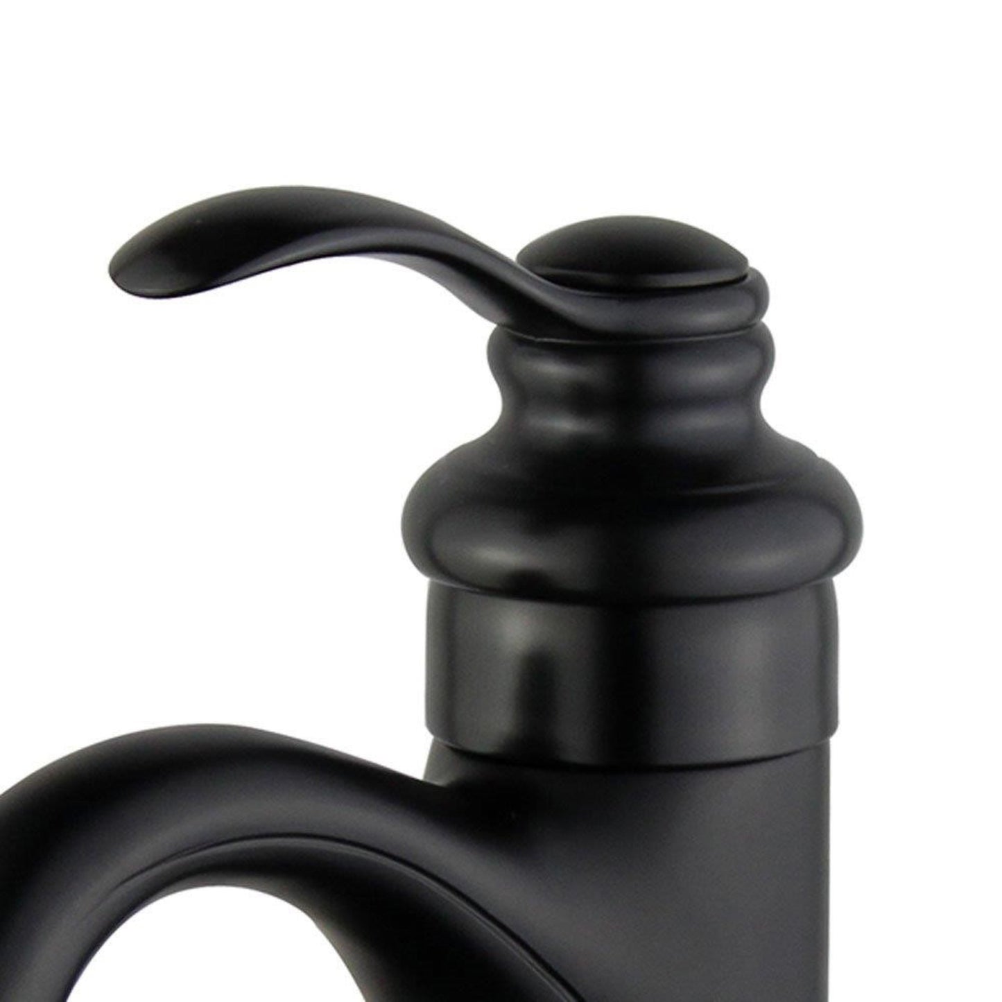 Barcelona Single Handle Bathroom Vanity Faucet in Black