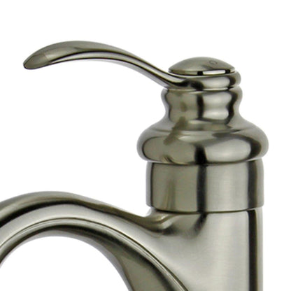 Madrid Single Handle Bathroom Vanity Faucet in Brushed Nickel