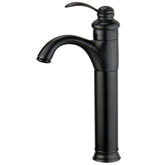 Madrid Single Handle Bathroom Vanity Faucet in Black
