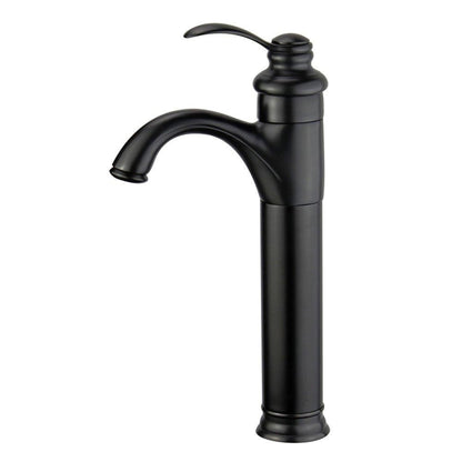 Madrid Single Handle Bathroom Vanity Faucet in Black