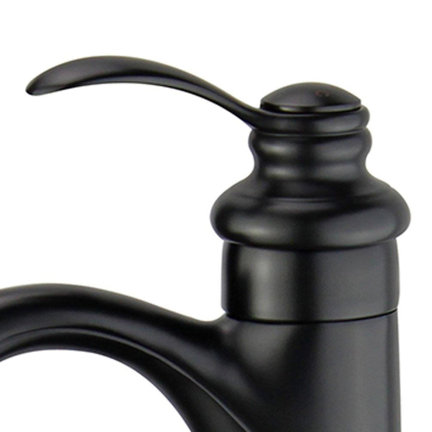 Madrid Single Handle Bathroom Vanity Faucet in Black