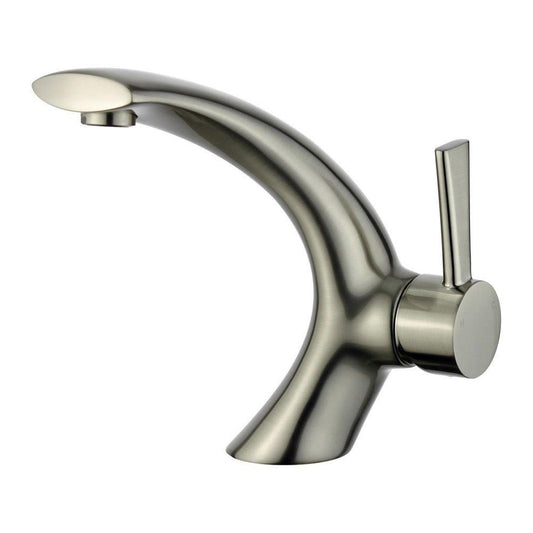 Bilbao Single Handle Bathroom Vanity Faucet in Brushed Nickel