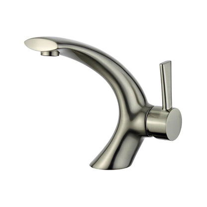 Bilbao Single Handle Bathroom Vanity Faucet in Brushed Nickel