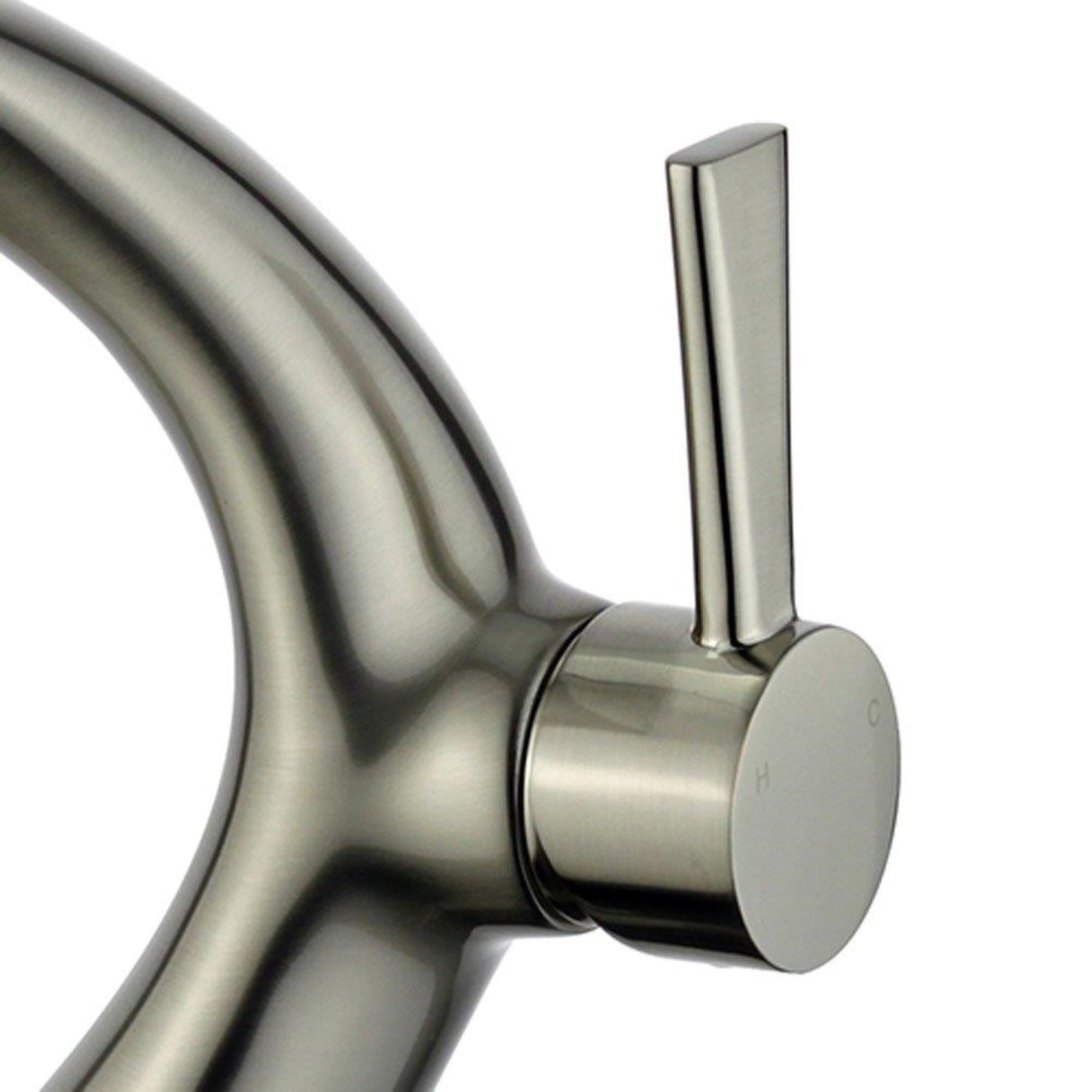 Bilbao Single Handle Bathroom Vanity Faucet in Brushed Nickel