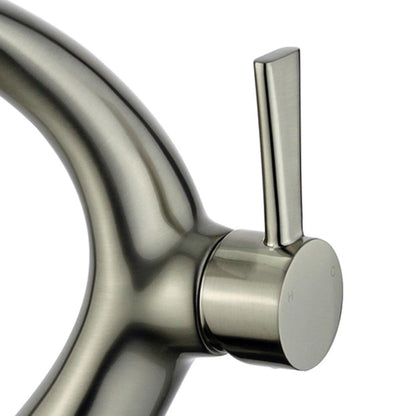 Bilbao Single Handle Bathroom Vanity Faucet in Brushed Nickel
