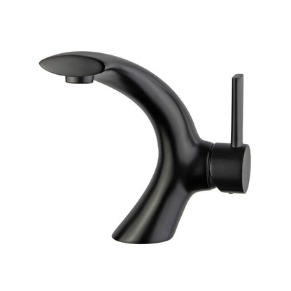 Bilbao Single Handle Bathroom Vanity Faucet in Black