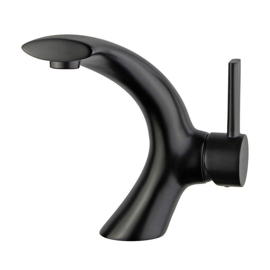 Bilbao Single Handle Bathroom Vanity Faucet in Black