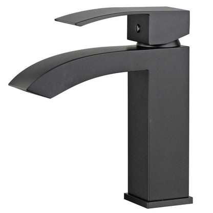 Cordoba Single Handle Bathroom Vanity Faucet in Black