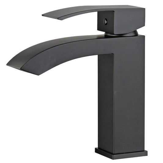Cordoba Single Handle Bathroom Vanity Faucet in Black