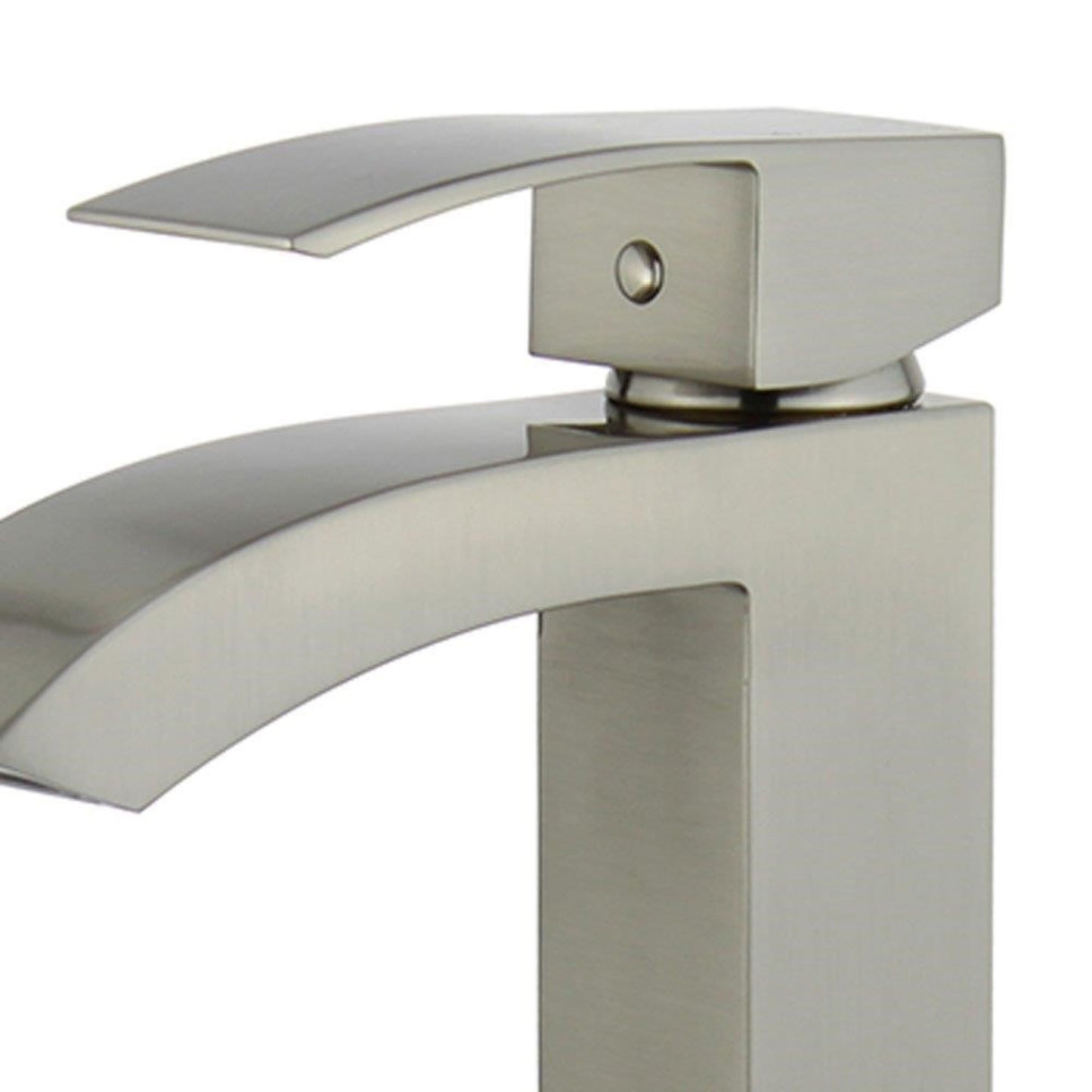 Palma Single Handle Bathroom Vanity Faucet in Brushed Nickel