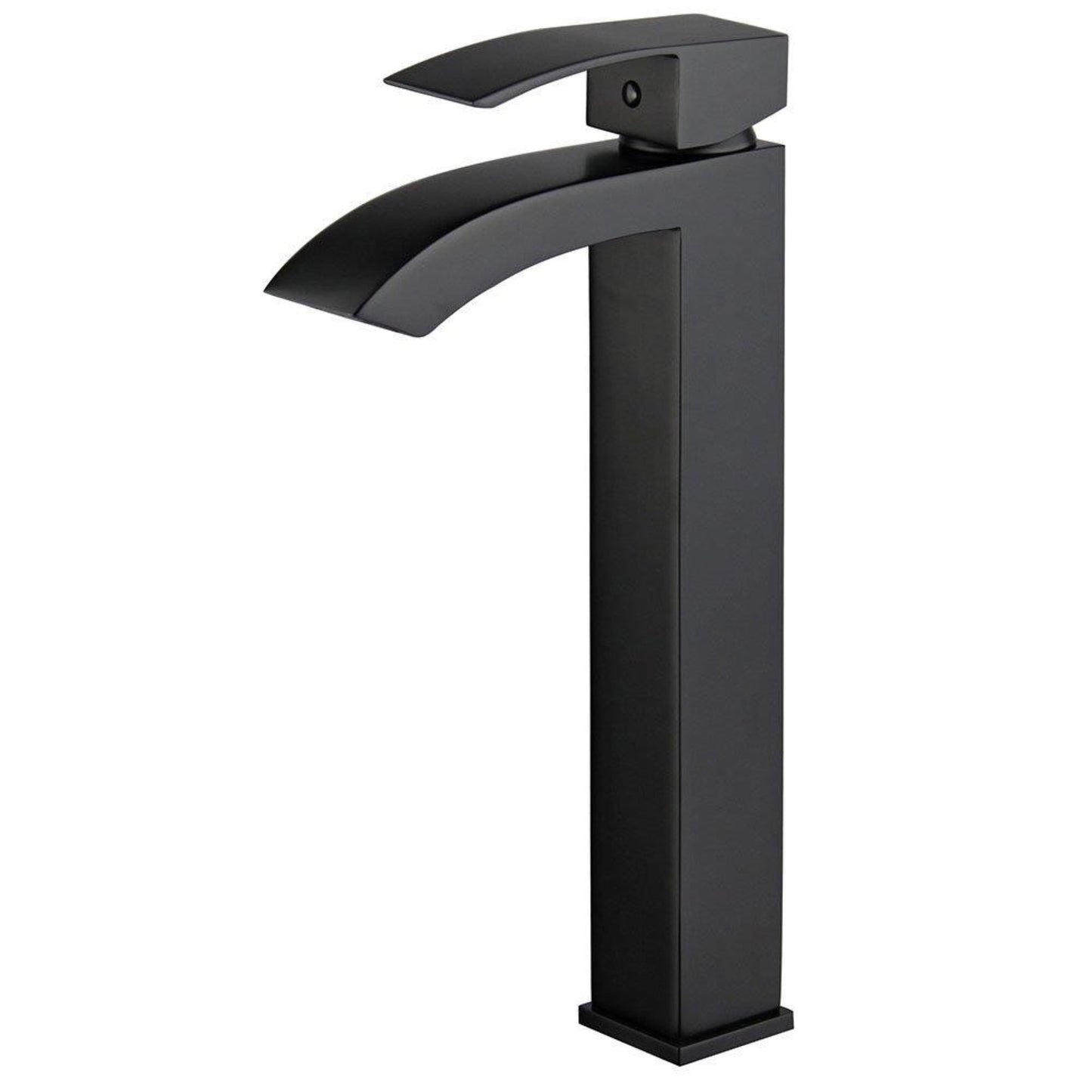 Palma Single Handle Bathroom Vanity Faucet in Black