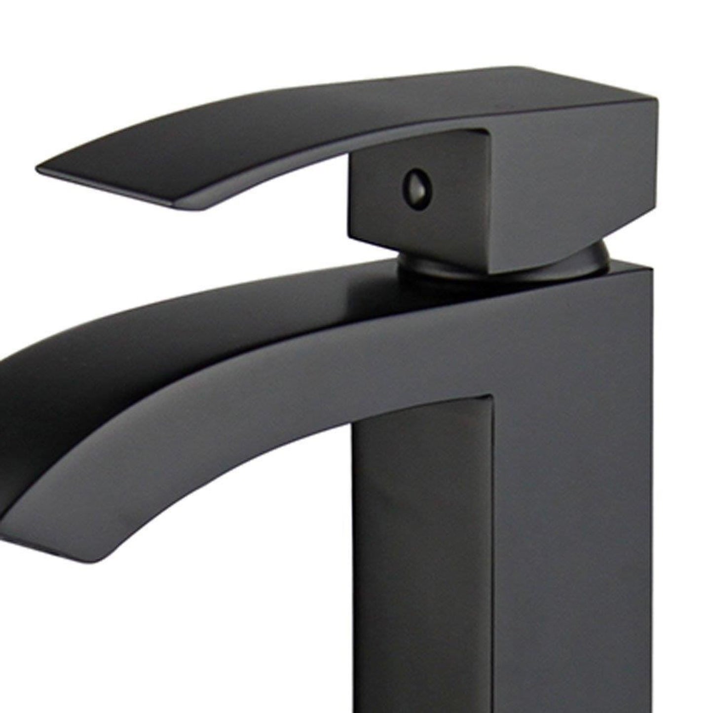 Palma Single Handle Bathroom Vanity Faucet in Black