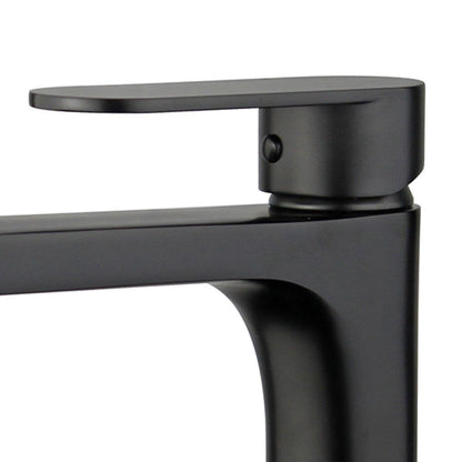 Donostia Single Handle Bathroom Vanity Faucet in Black
