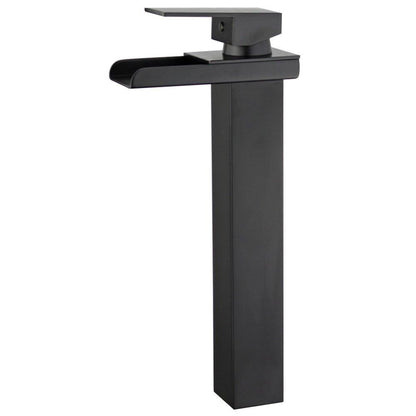 Oviedo Single Handle Bathroom Vanity Faucet in Black