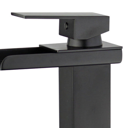 Oviedo Single Handle Bathroom Vanity Faucet in Black
