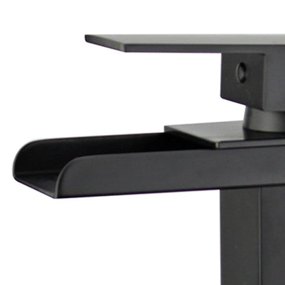 Oviedo Single Handle Bathroom Vanity Faucet in Black