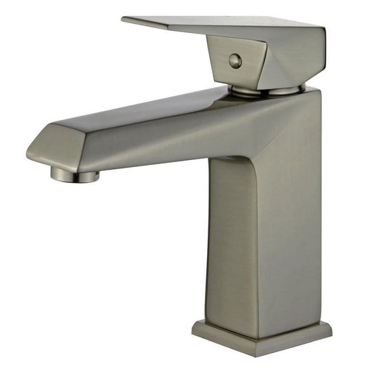 Valencia Single Handle Bathroom Vanity Faucet in Brushed Nickel