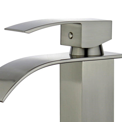 Santiago Single Handle Bathroom Vanity Faucet in Brushed Nickel