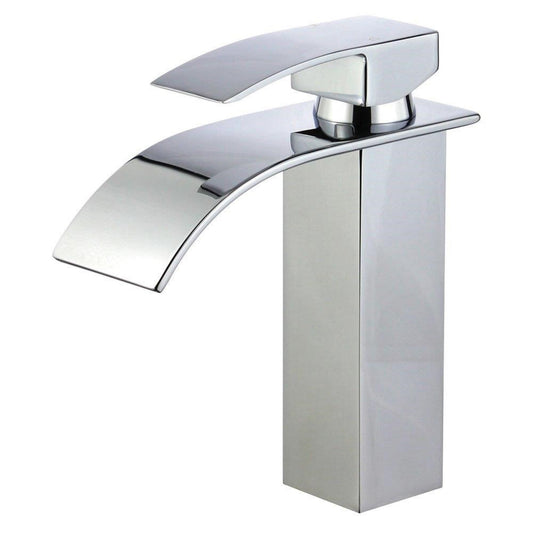 Santiago Single Handle Bathroom Vanity Faucet in Polished Chrome