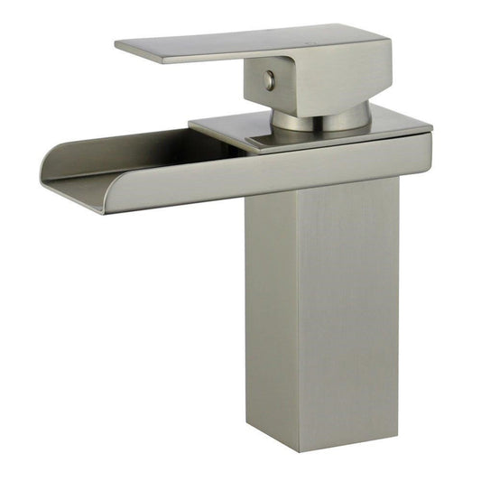 Pamplona Single Handle Bathroom Vanity Faucet in Brushed Nickel