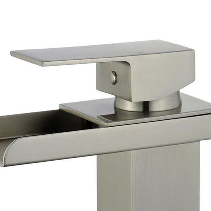 Pampalona Single Handle Bathroom Vanity Faucet in Brushed Nickel