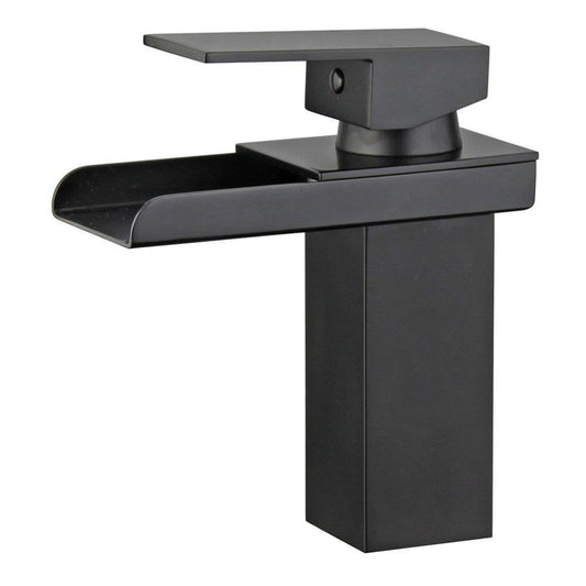 Pampalona Single Handle Bathroom Vanity Faucet in Black
