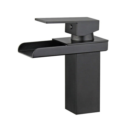 Pampalona Single Handle Bathroom Vanity Faucet in Black