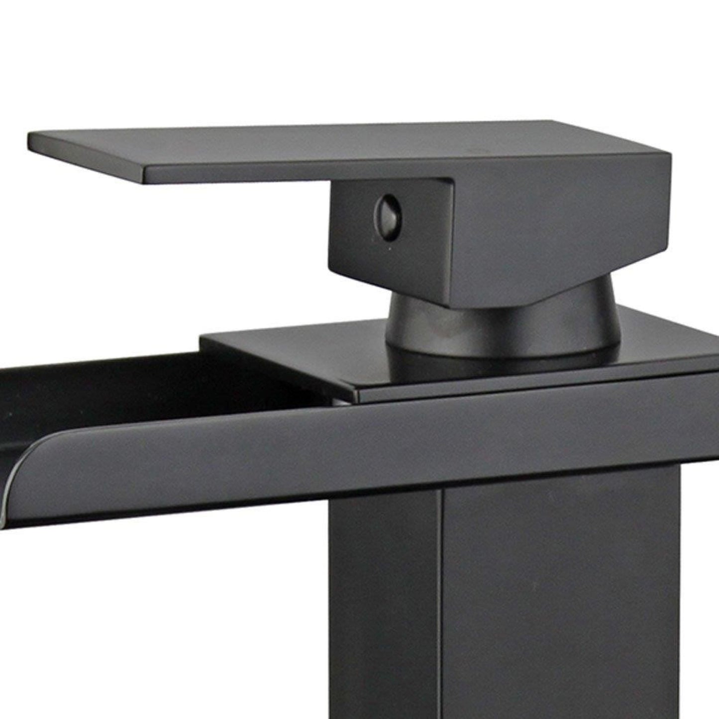 Pampalona Single Handle Bathroom Vanity Faucet in Black