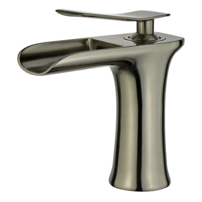 Logrono Single Handle Bathroom Vanity Faucet in Brushed Nickel