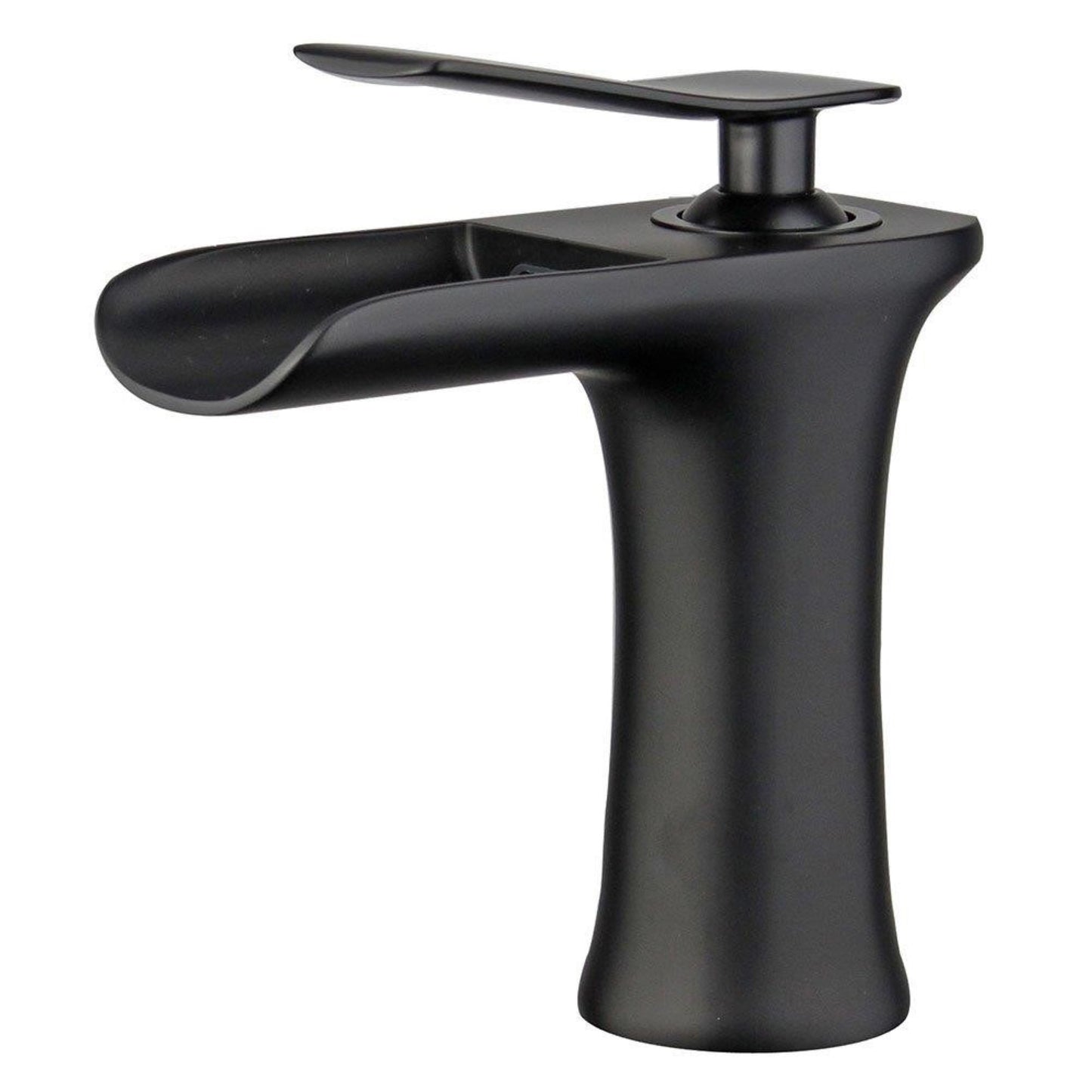 Logrono Single Handle Bathroom Vanity Faucet in Black