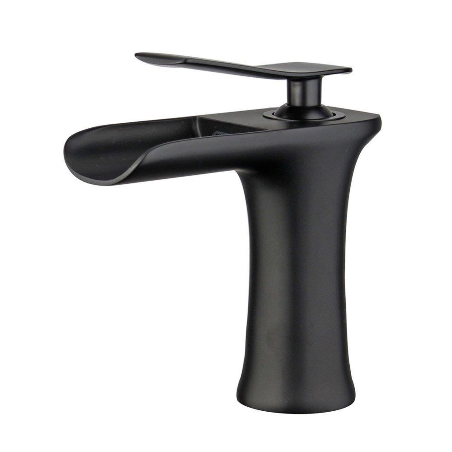 Logrono Single Handle Bathroom Vanity Faucet in Black